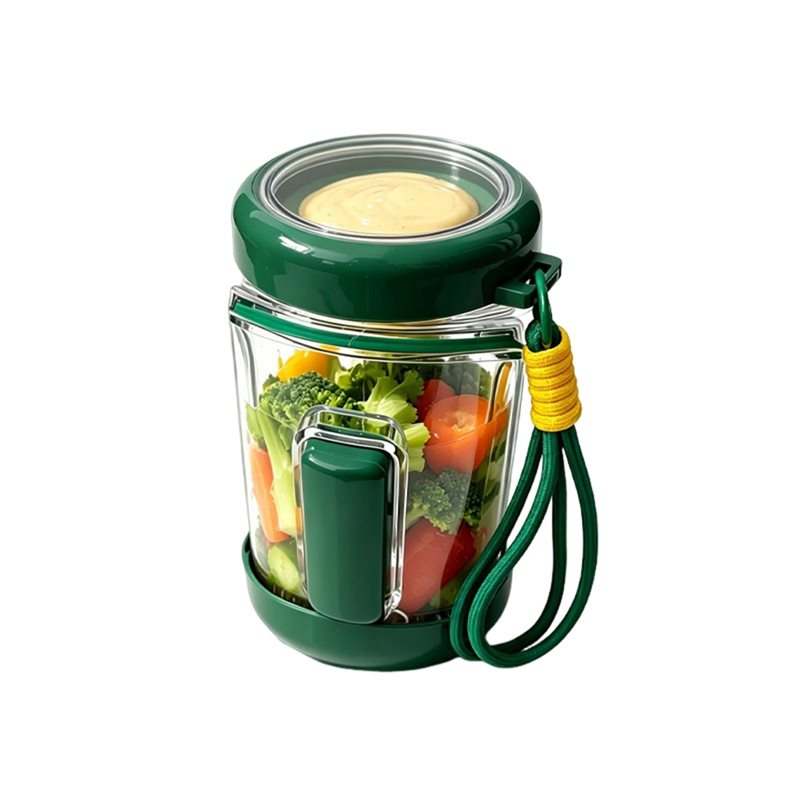 Meal Prep Jar Salad - AT02-Para Preparação de Refeições, Pote Portátil