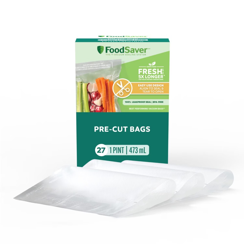 Meal Prep Cutting - Sacos a Vácuo FoodSaver Pint, Pacote