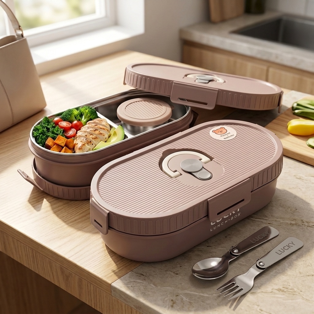 Meal Prep Meal Ideas - Caixa Bento de Aço Inoxidável 304