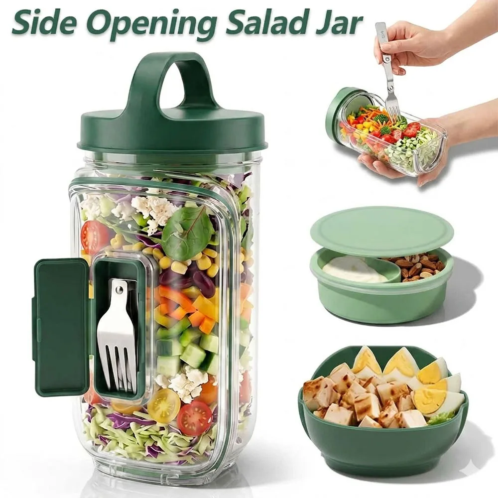 Meal Prep Jar Salad - Novo Pote de Salada Portátil à