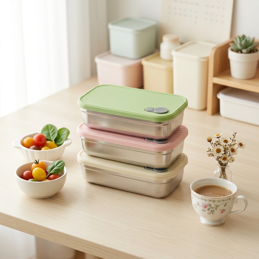 Meal Prep Meal Ideas - Caixa Bento de Aço Inoxidável, Lancheira