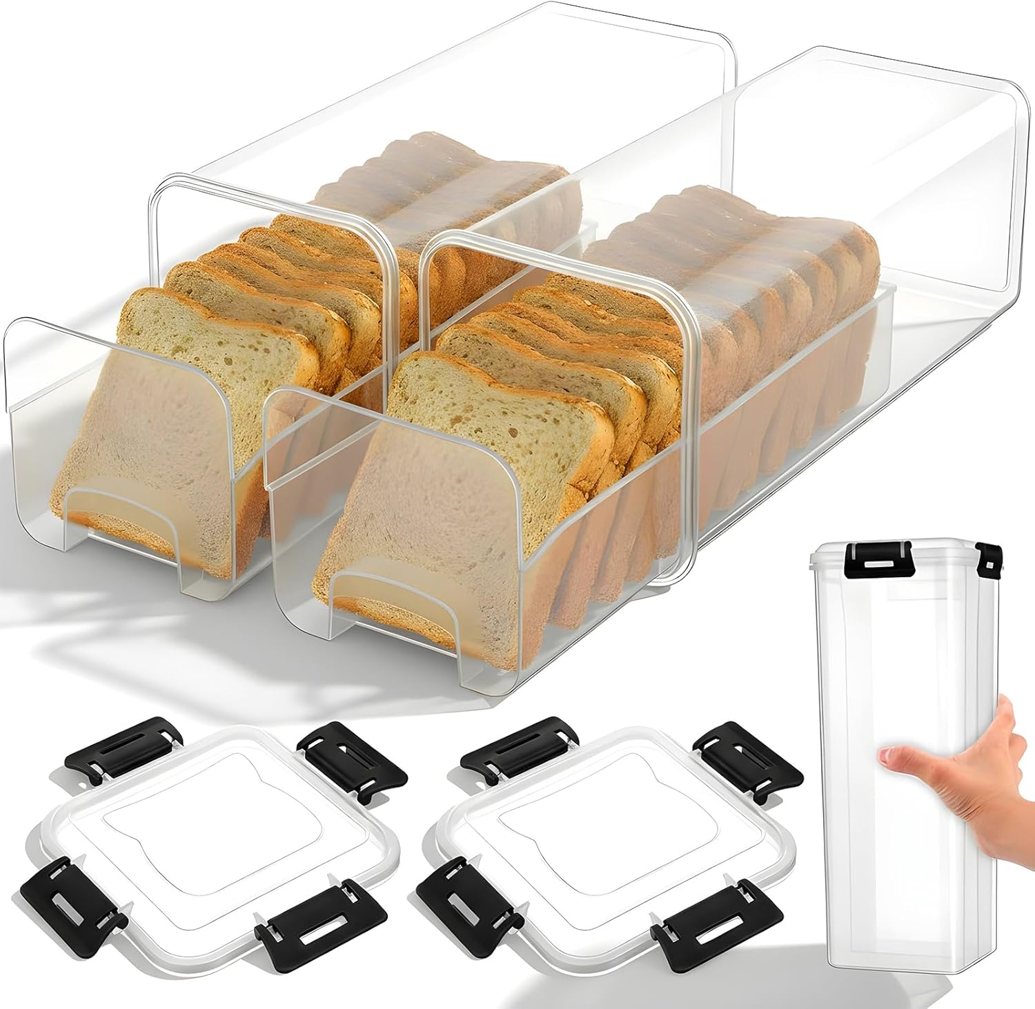 Meal Prep Container - Recipiente para Armazenamento de Pão com