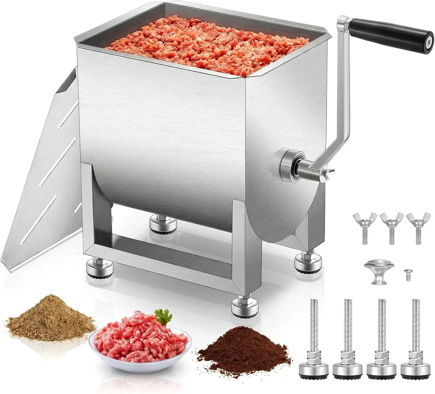 Meal Prep Manual - Misturador Manual de Carne em Aço