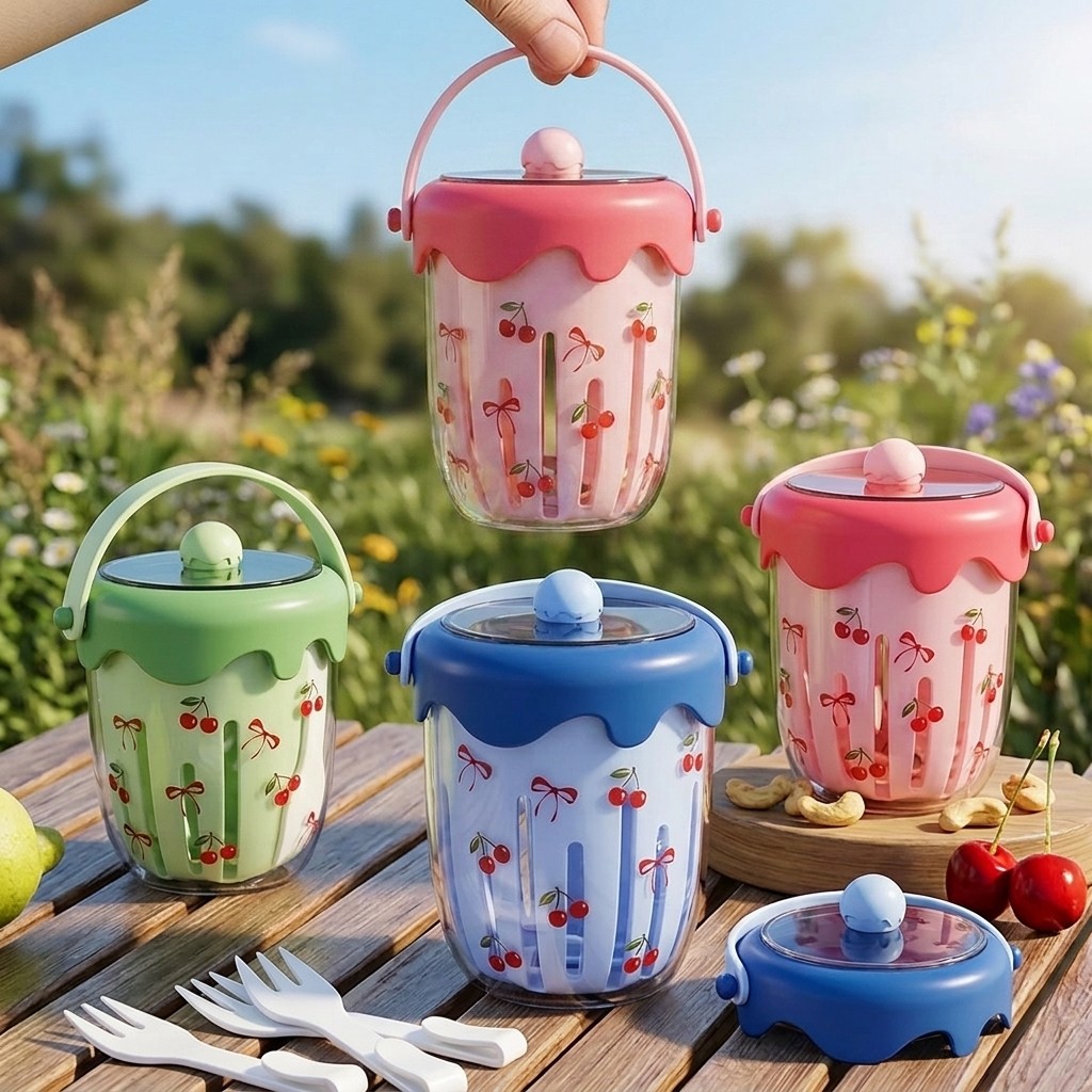 Meal Prep Meal Ideas - Recipientes de Plástico para Overnight Oats