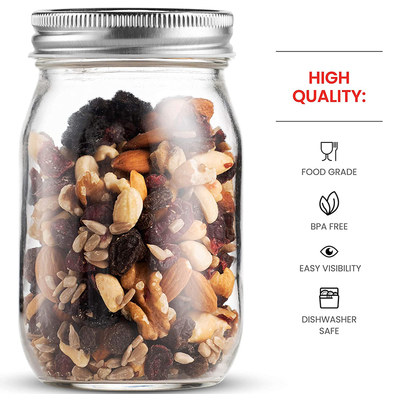 Frascos de vidro de boca regul - Meal Prep Jar Salad avaliação e preço