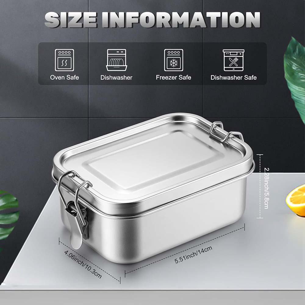 4 pçs de aço inoxidável bento  - Meal Prep Box avaliação e preço