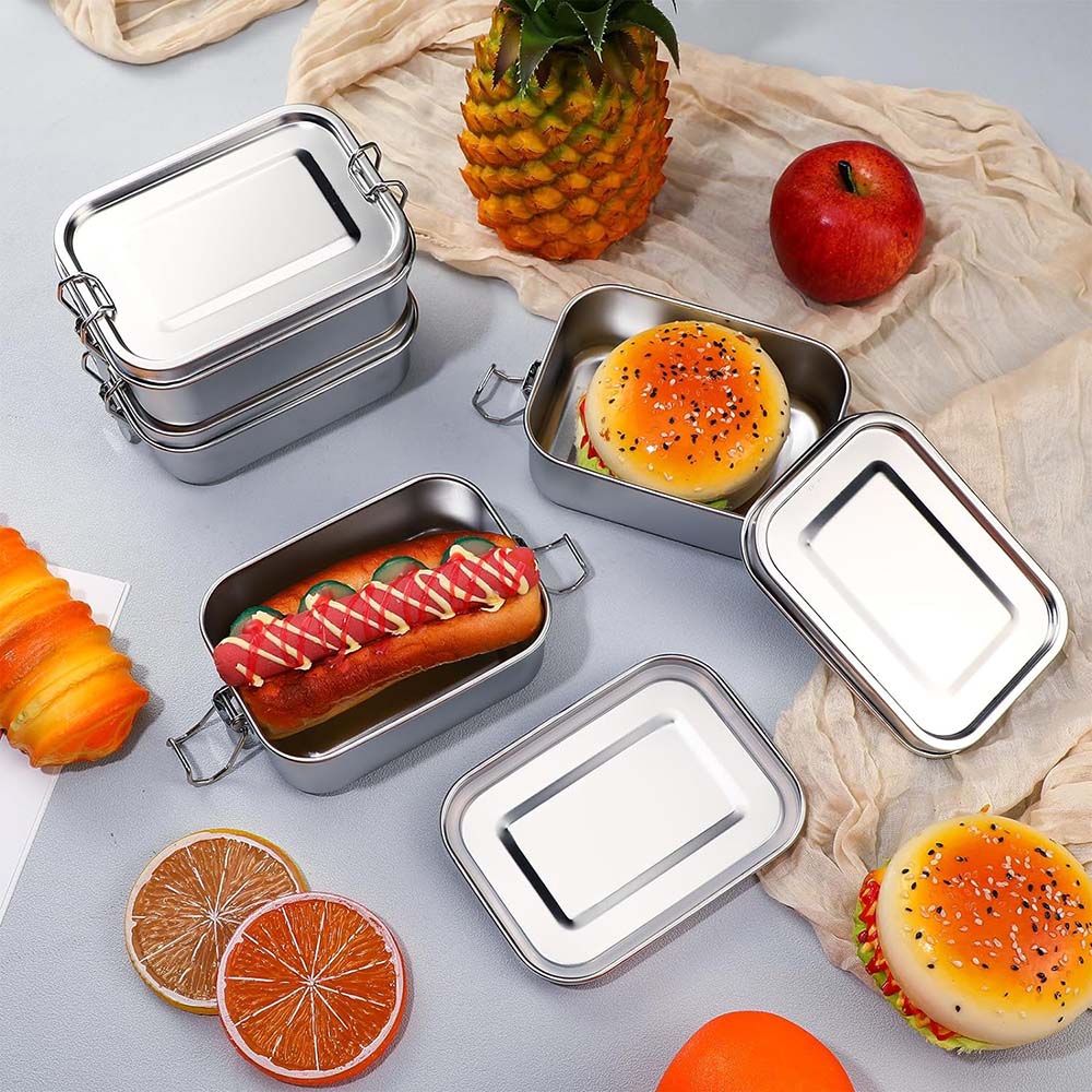 4 pçs de aço inoxidável bento  - Meal Prep Box avaliação e preço