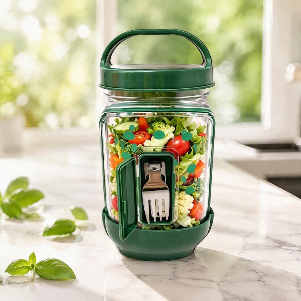 Tigela Portátil para Almoço no - Meal Prep Jar Salad avaliação e preço