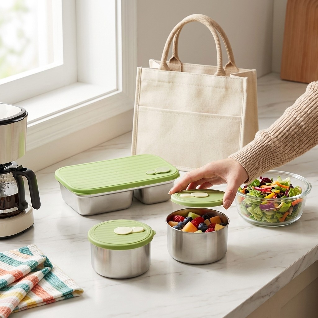 Caixa Bento de Aço Inoxidável  - Meal Prep Meal Ideas avaliação e preço