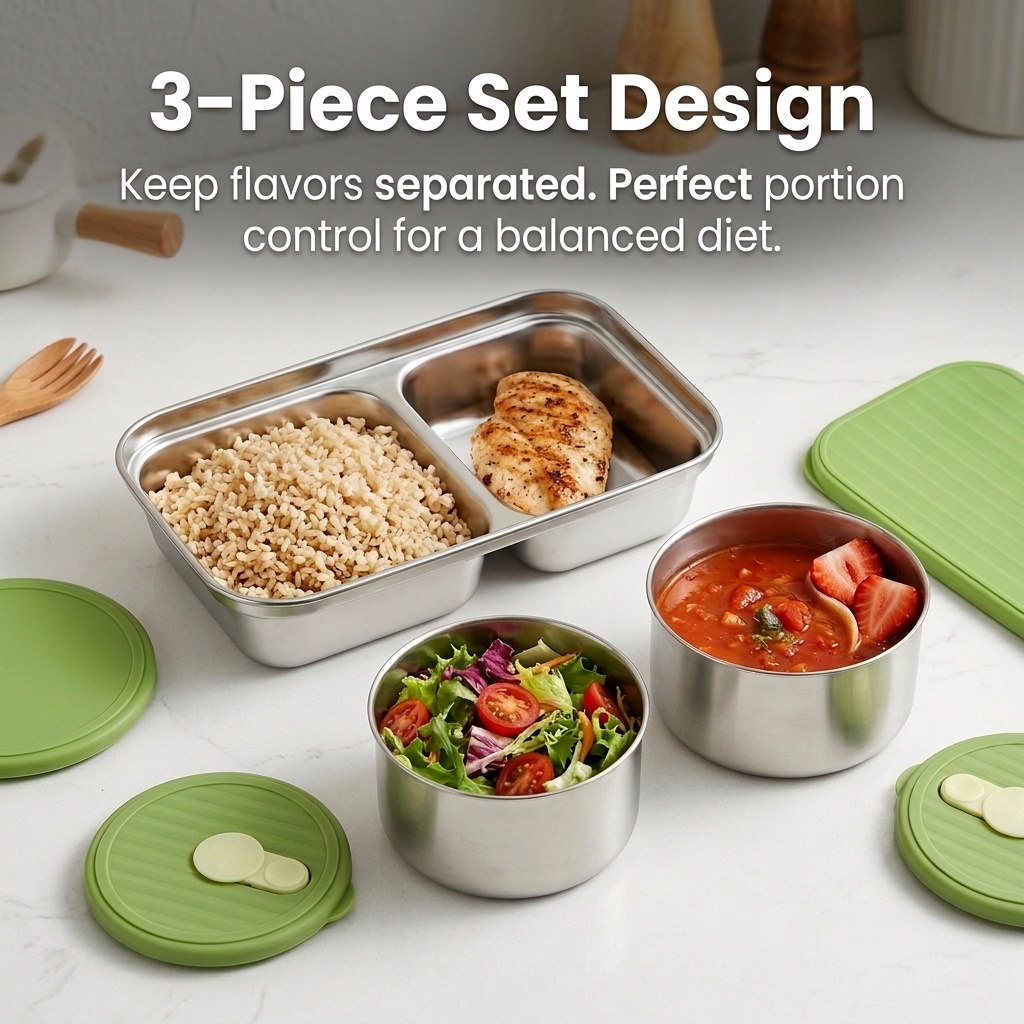 Caixa Bento de Aço Inoxidável  - Meal Prep Meal Ideas avaliação e preço