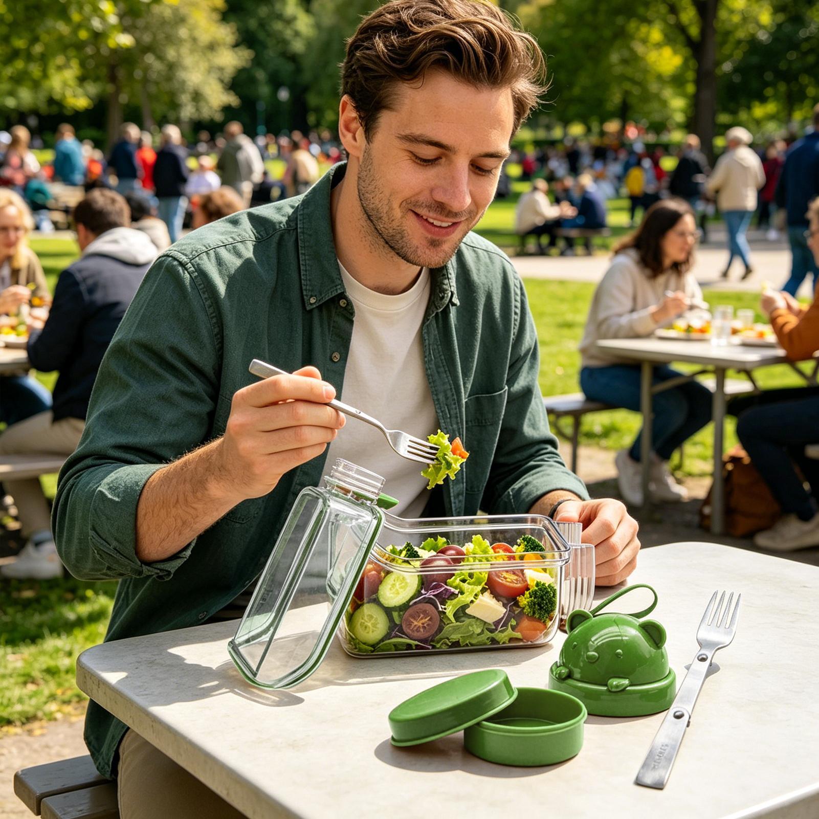 Pote de salada transparente, o - Meal Prep Jar Salad avaliação e preço