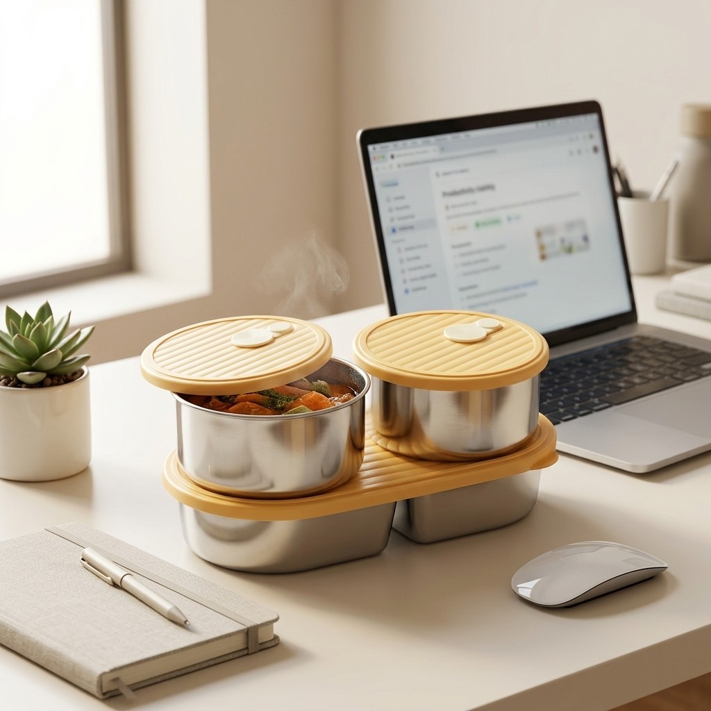 Conjunto de Caixa Bento de Aço - Meal Prep Meal Ideas avaliação e preço