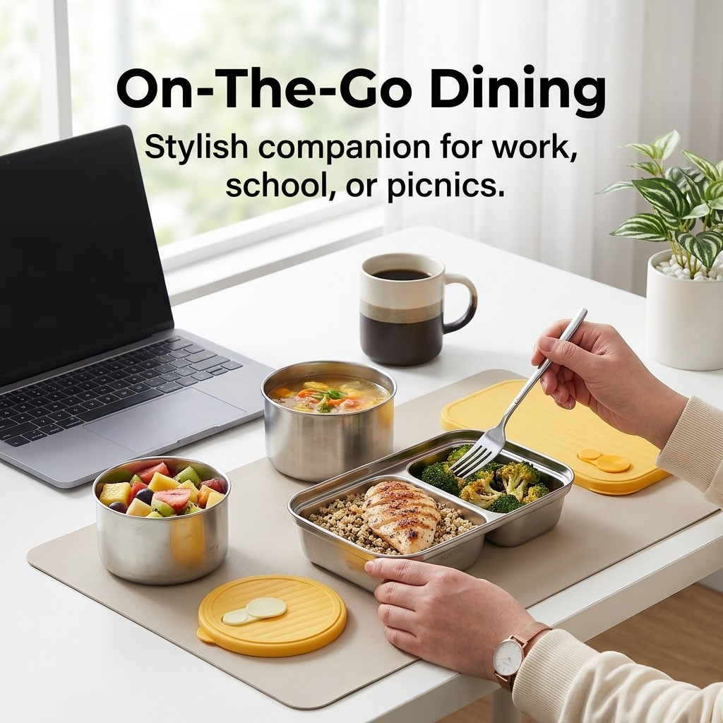 Conjunto de Caixas de Almoço e - Meal Prep Lunch avaliação e preço