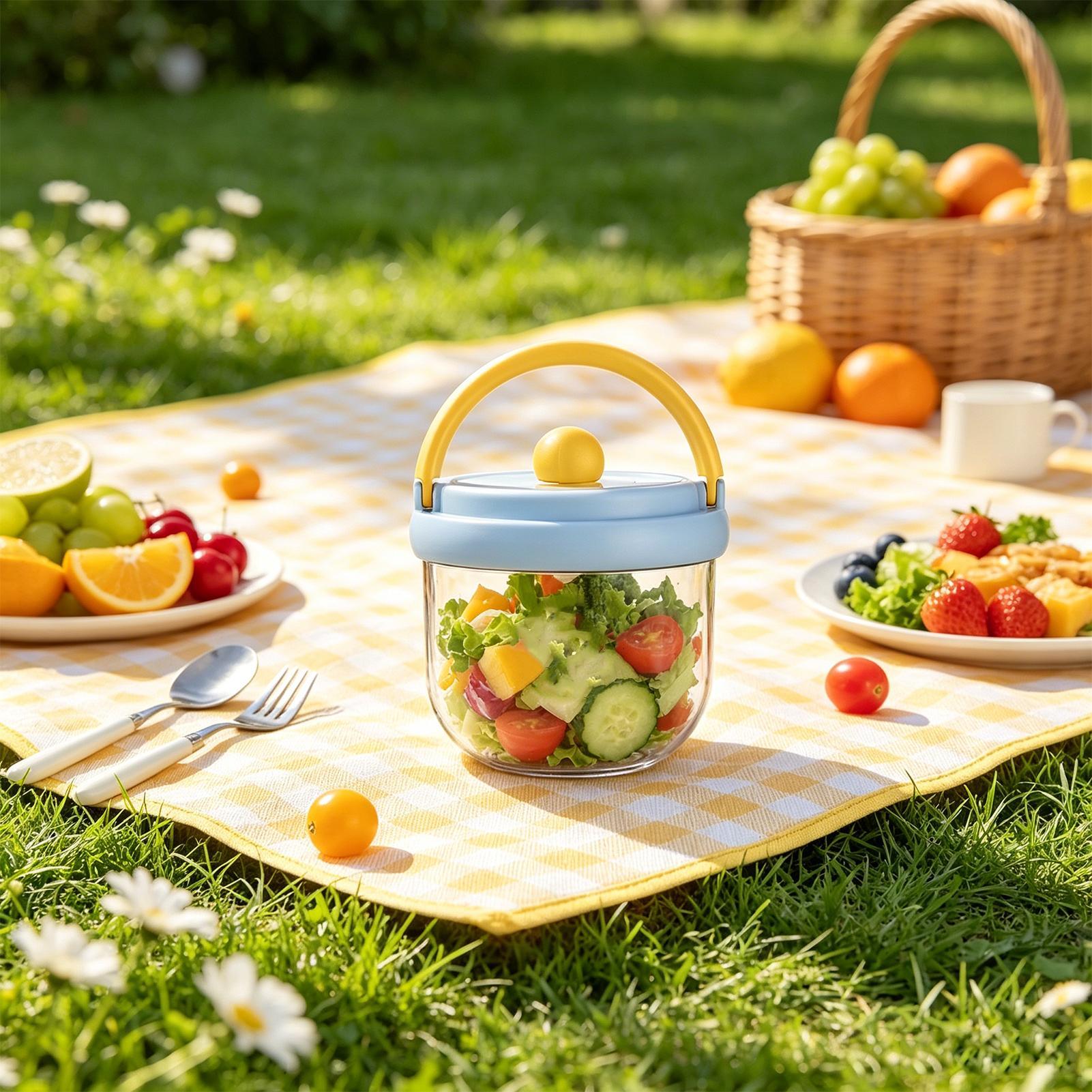 Recipiente de Salada para Viag - Meal Prep Jar Salad avaliação e preço
