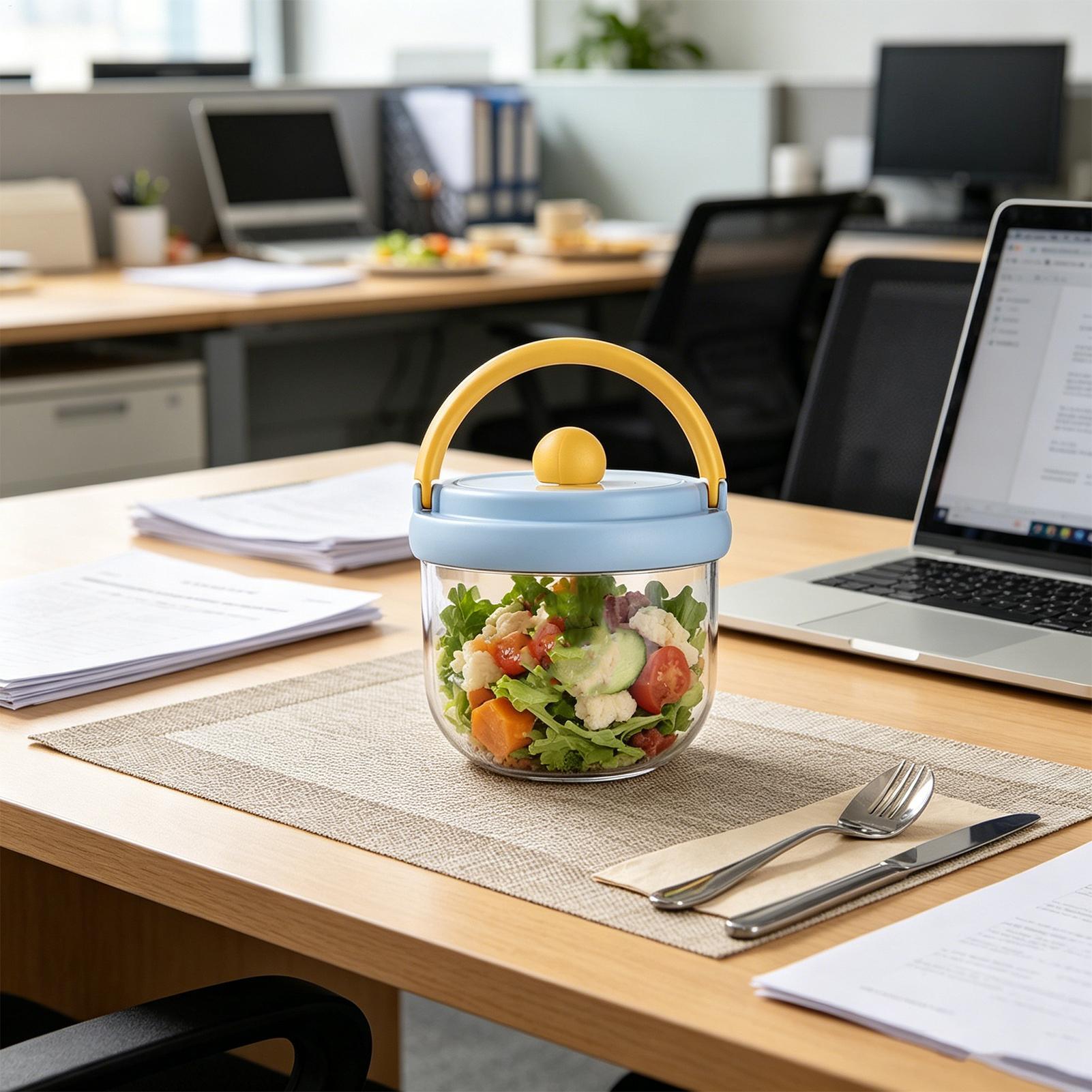 Recipiente de Salada para Viag - Meal Prep Jar Salad avaliação e preço