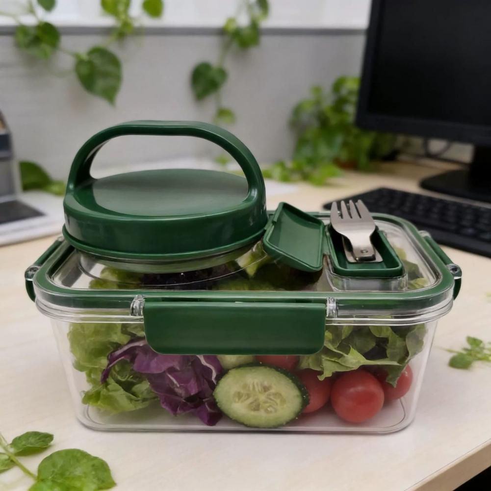 Kit 2 Potes Herméticos para Sa - Meal Prep Jar Salad avaliação e preço