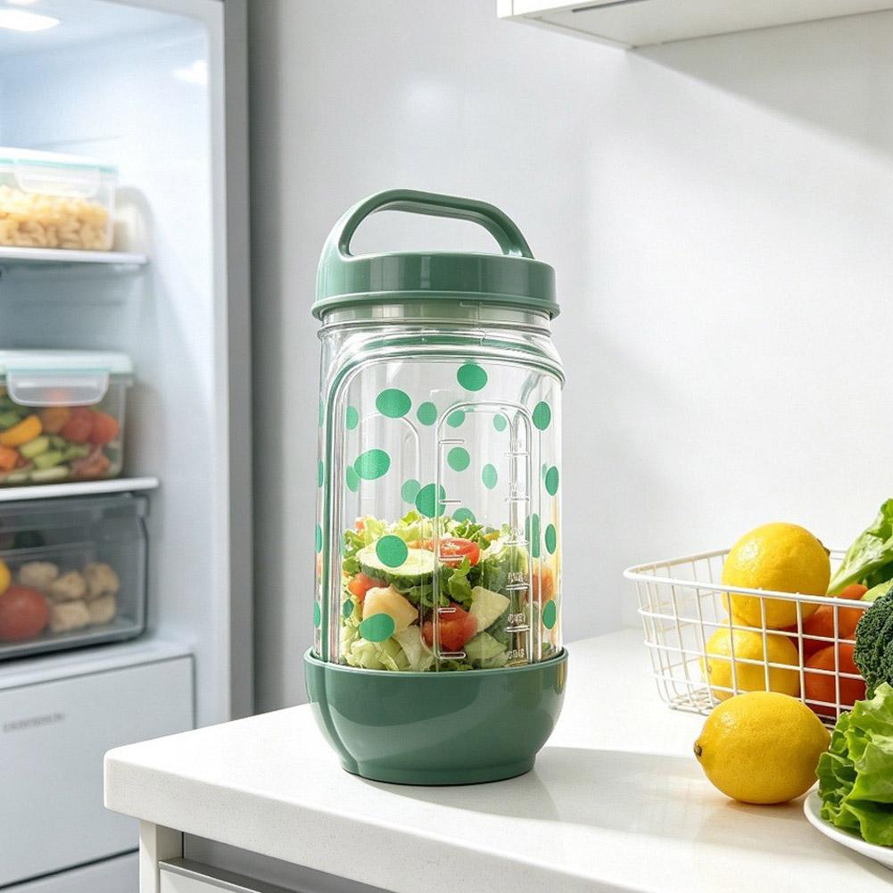 Copo para Salada, Garfo, Recip - Meal Prep Jar Salad avaliação e preço