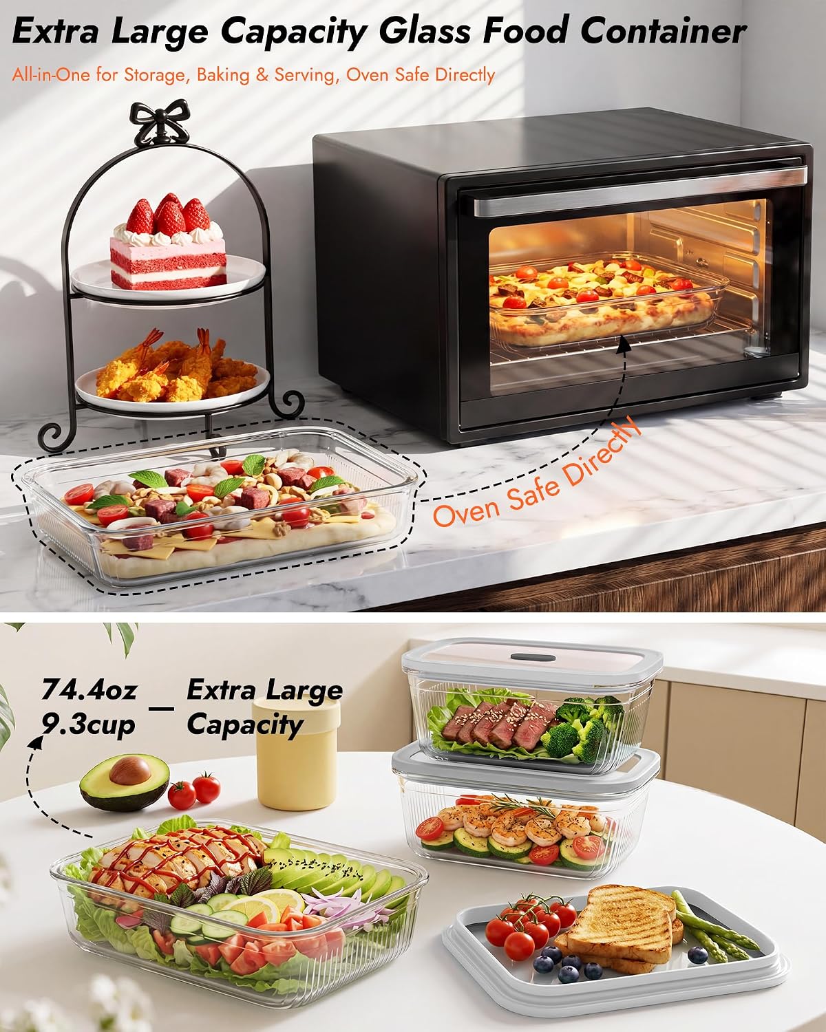Conjunto de 2 Recipientes de A - Meal Prep Box avaliação e preço