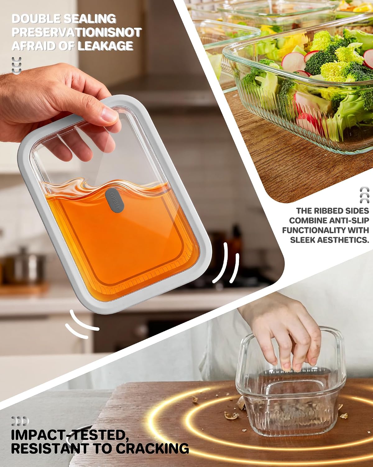 Conjunto de 2 Recipientes de A - Meal Prep Box avaliação e preço