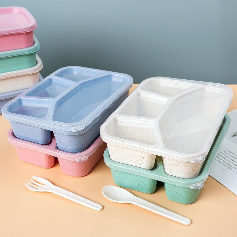 Kids Bento Box com tampas reut - Meal Prep Meal Ideas avaliação e preço