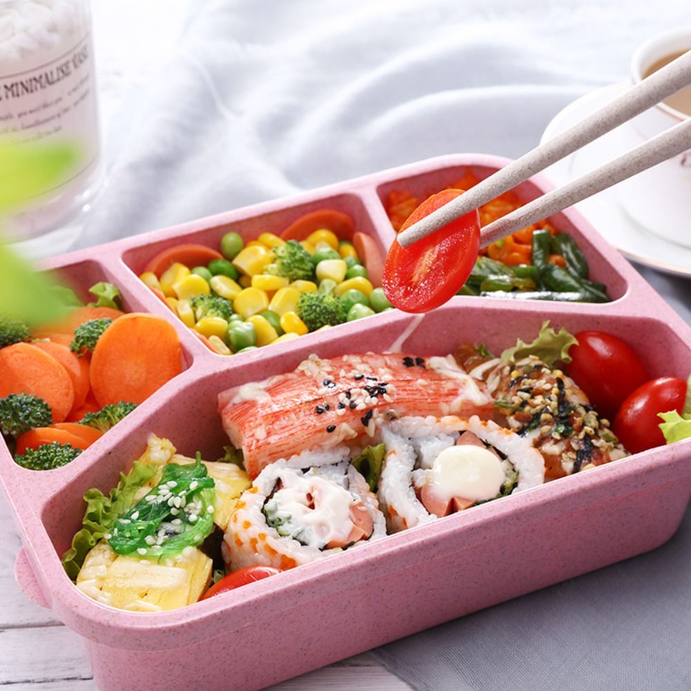 Kids Bento Box com tampas reut - Meal Prep Meal Ideas avaliação e preço