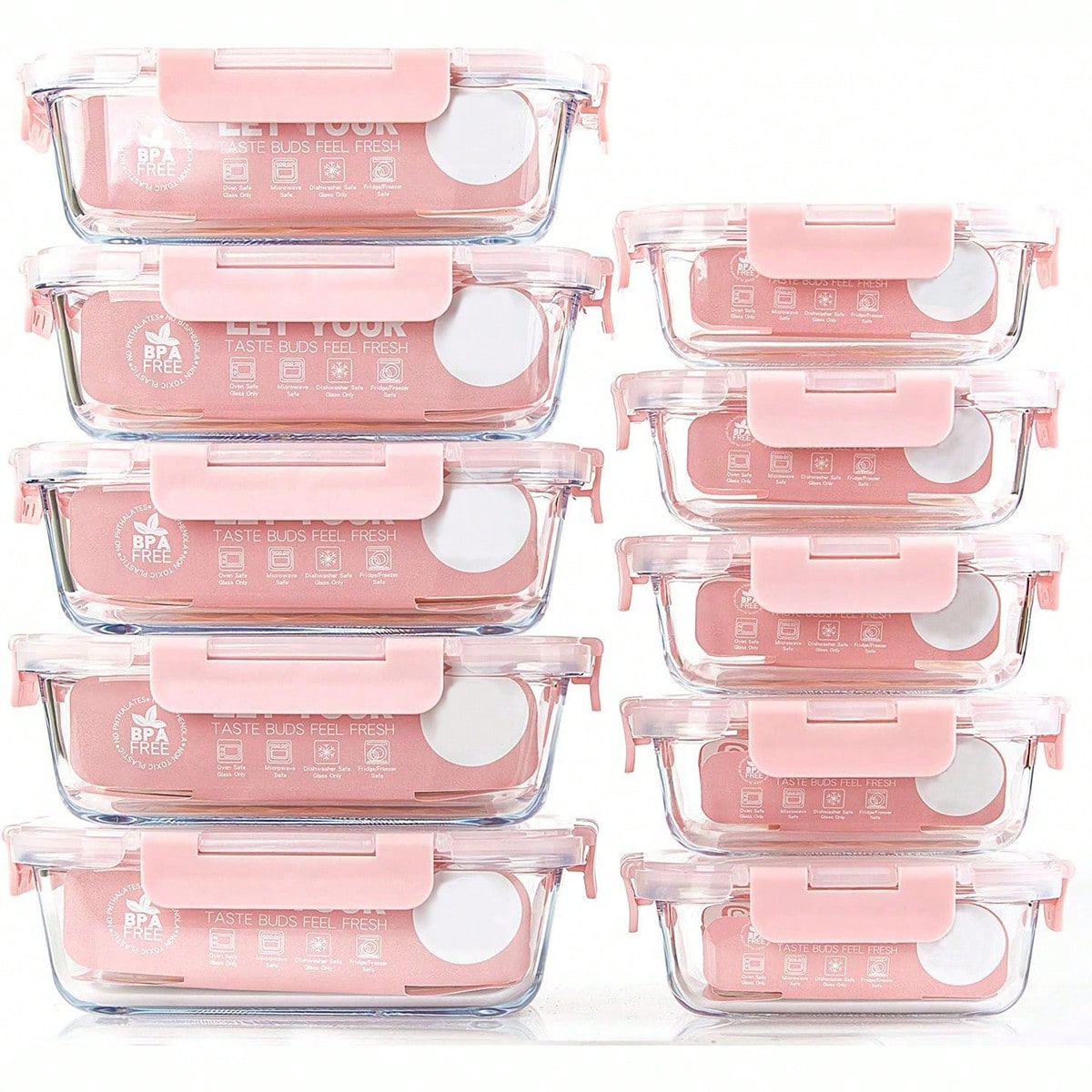 Conjunto de 10 Recipientes de  - Meal Prep Lunch avaliação e preço