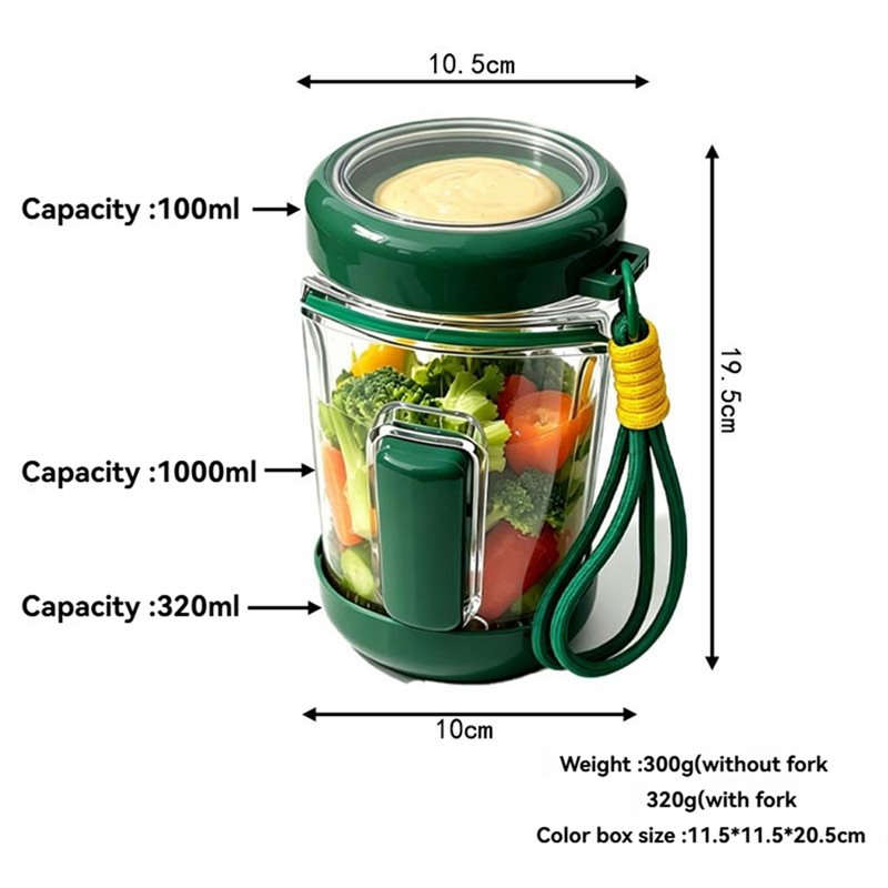 DTA4-Para Preparação de Refeiç - Meal Prep Jar Salad avaliação e preço