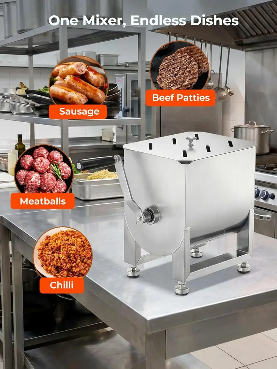 Misturador Manual de Carne em  - Meal Prep Manual avaliação e preço