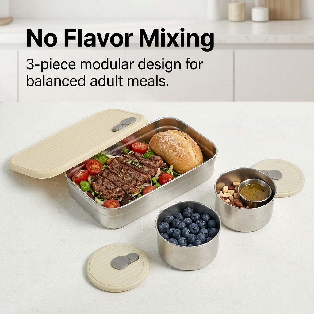 Conjunto de Caixa Bento em Aço - Meal Prep Meal Ideas avaliação e preço
