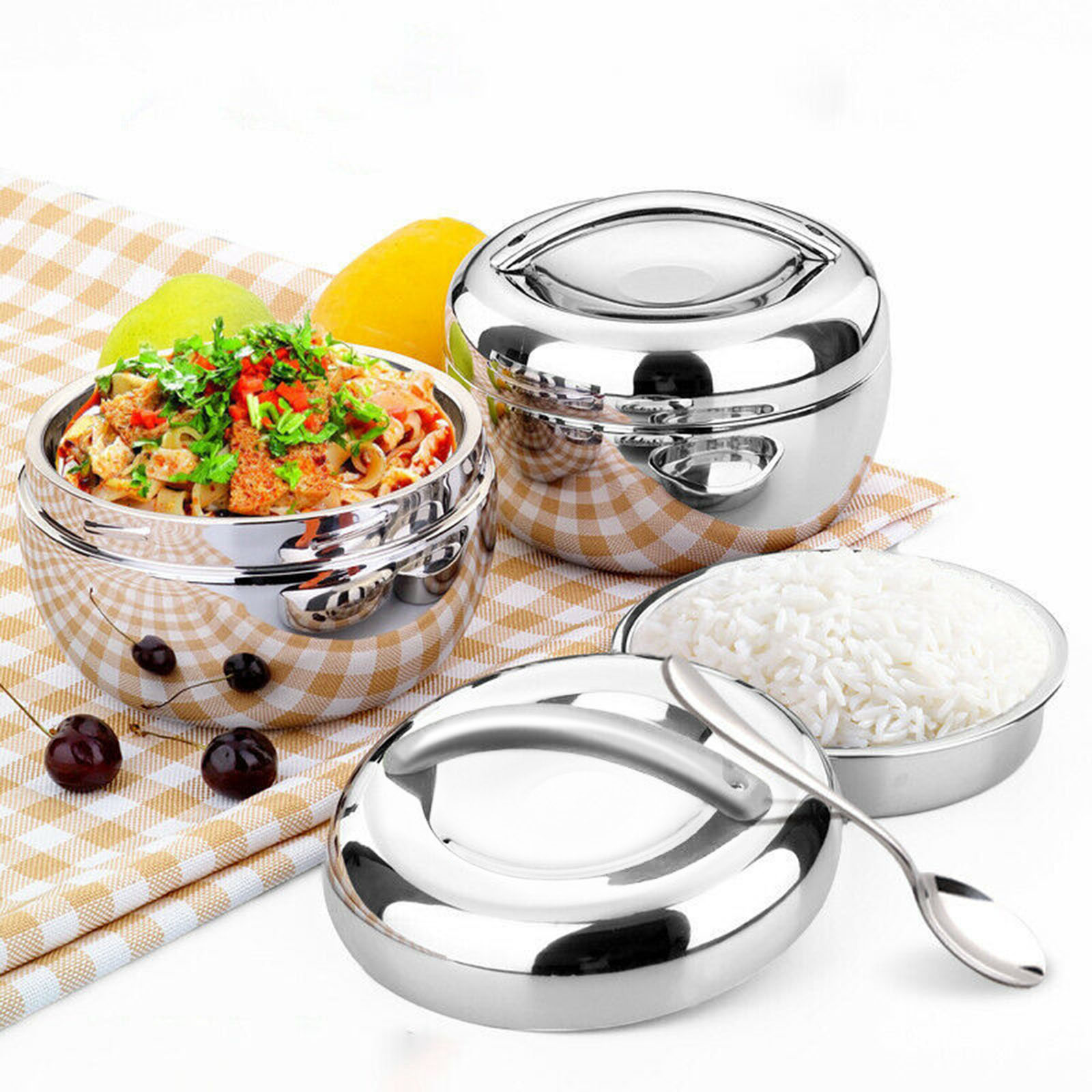 Garrafa térmica isolada de aço - Meal Prep Lunch avaliação e preço