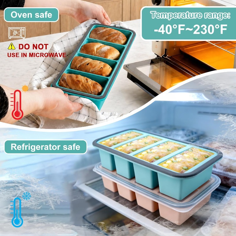 Formas de Silicone para Congel - Meal Prep Container avaliação e preço