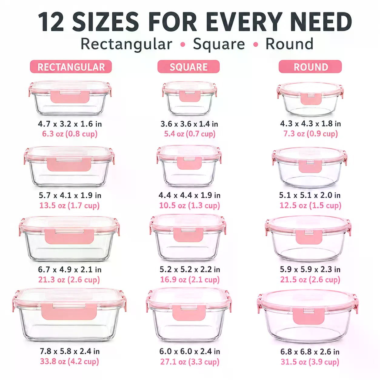 Conjunto de 12/8 recipientes e - Meal Prep Meal Ideas avaliação e preço