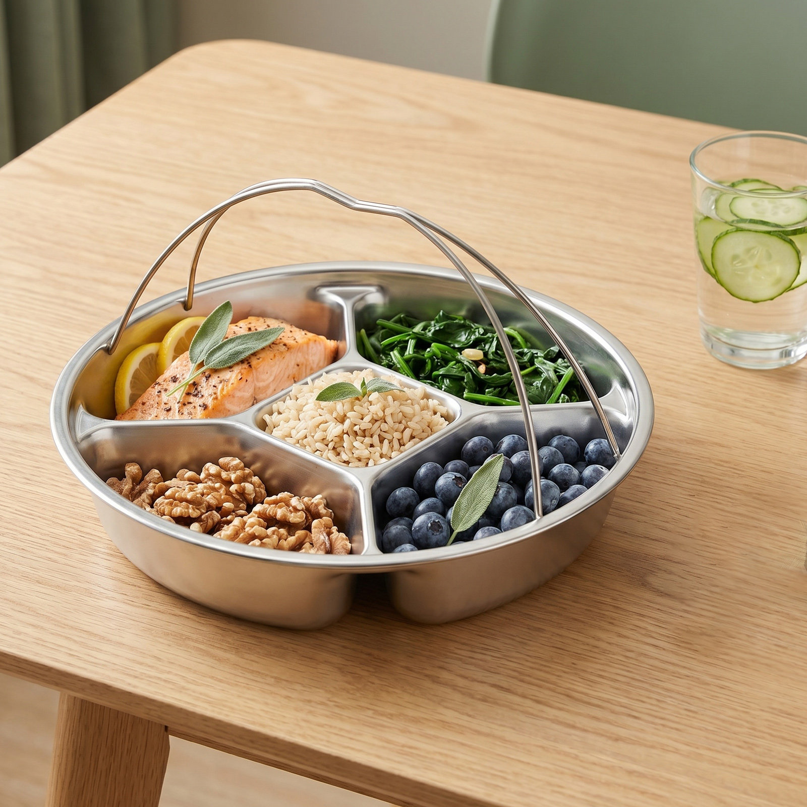 Prato de Controle de Porções e - Meal Prep Meal Ideas avaliação e preço
