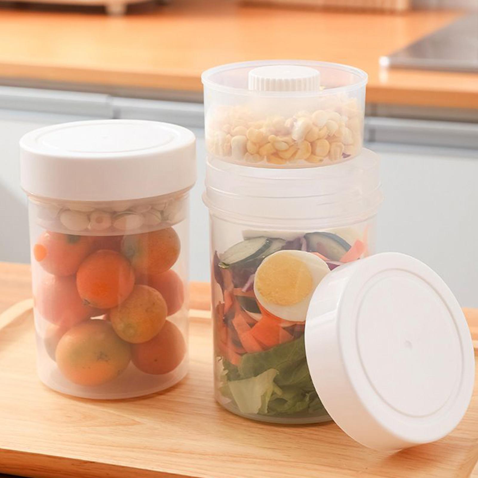 Frascos de salada com tampas,  - Meal Prep Jar Salad avaliação e preço