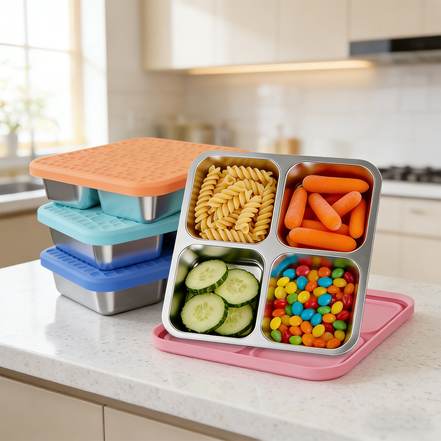 Recipiente de Almoço Dividido  - Meal Prep Lunch avaliação e preço