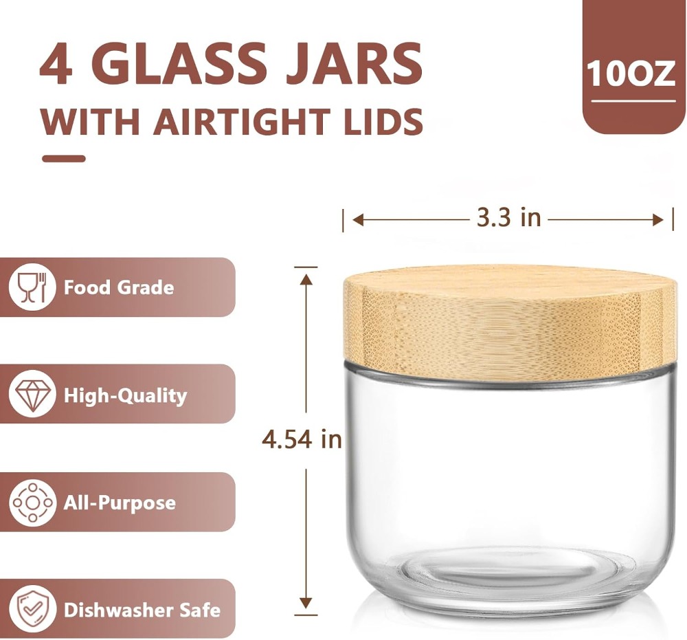 Potes de Vidro Herméticos de B - Meal Prep Jar Salad avaliação e preço